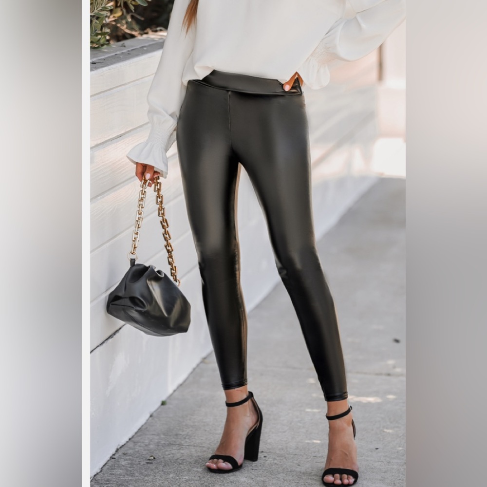 Cut The Frills faux leather leggings, brand new with tags